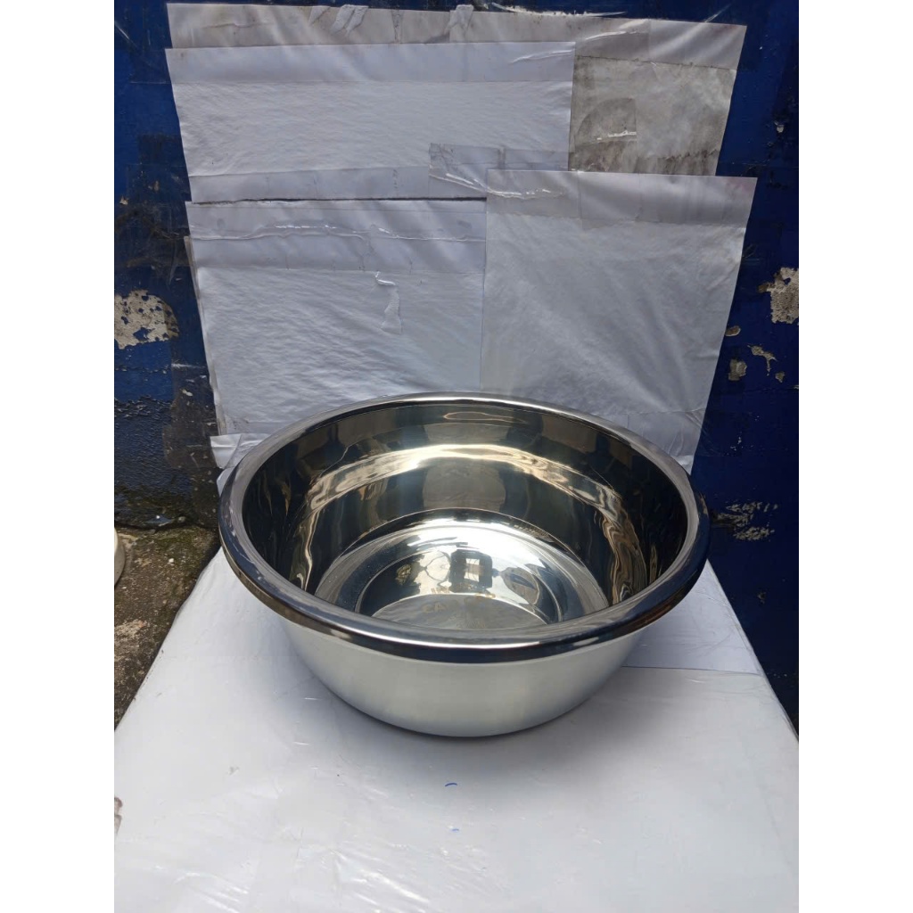 thau inox chậu inox âu inox 32cm cao 13cm