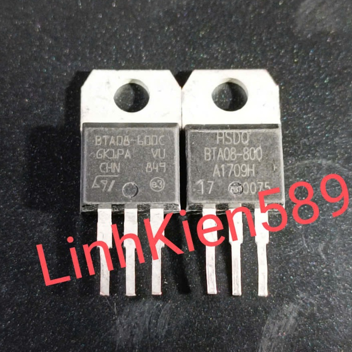 10 chiếc Triac BTA08-600C BTA08-600B BTA08-800B 8A 600V THÁO MÁY