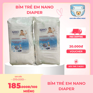   Combo 100 miếng  Bỉm Quần NANO Mềm Mỏng Thoáng Mát Thấm Hút Tốt Đủ Size S-3XL Phiên Bản Nâng Cấp 