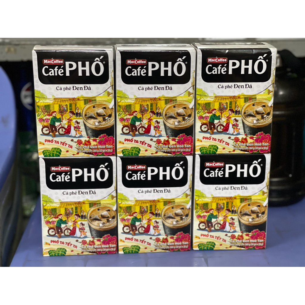 Maccoffee - Combo 6 Hộp Café Phố Đen Đá