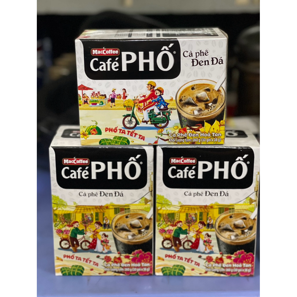 Maccoffee - Combo 3 Hộp Café Phố Đen Đá