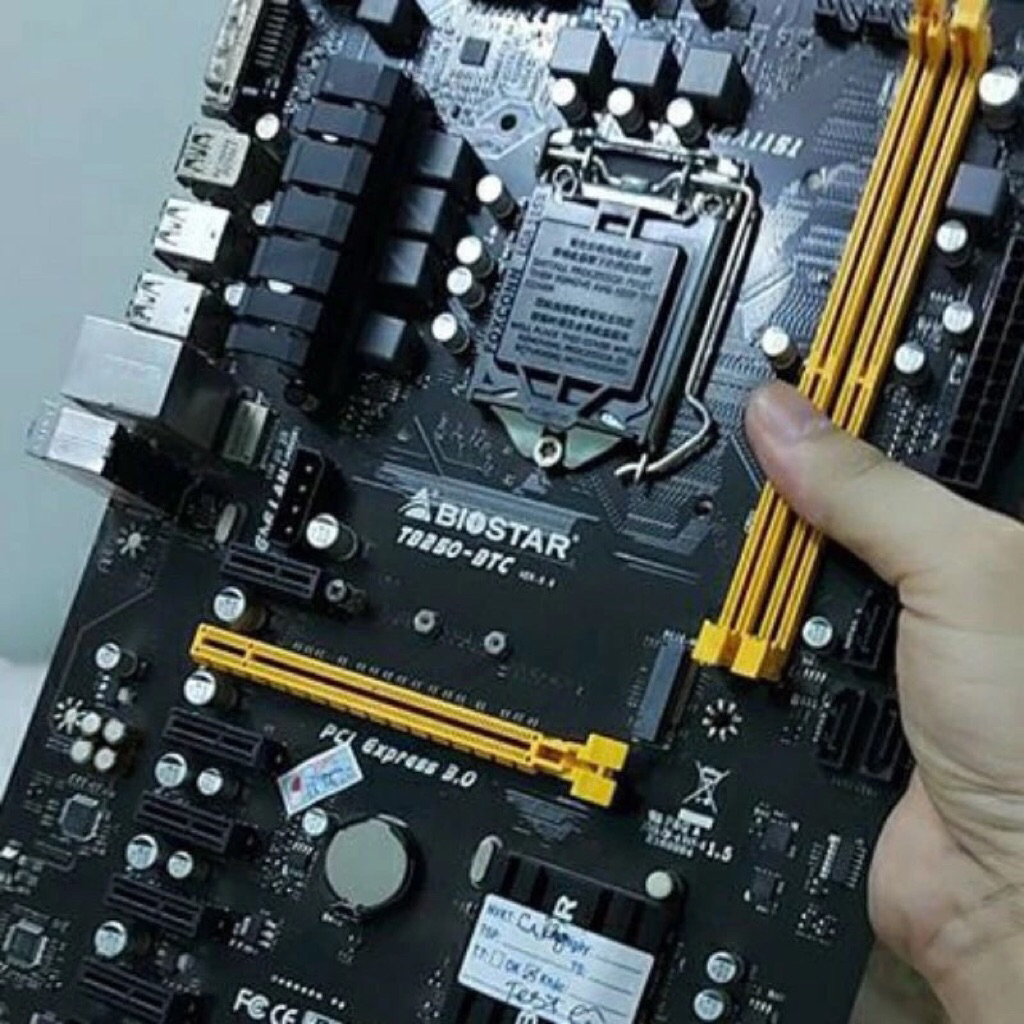 Combo Main PC Biostar TB250-BTC + cpu G4560