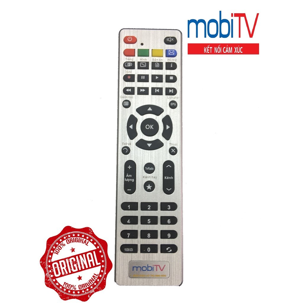 Điều khiển Đầu thu Mobi TV - Remote Đầu thu Mobi TV- bảo hành đổi mới