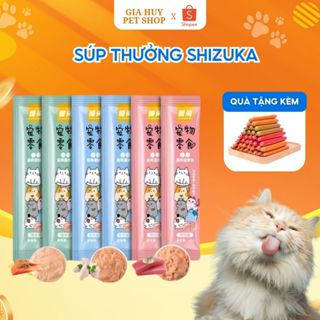  Combo 30-50-100-150 Súp Thưởng Shizuka Cho Mèo Bổ Sung Dinh Dưỡng Cho Thú Cưng 15g Gia Huy Petshop 
