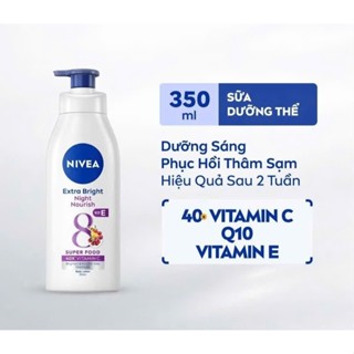 Sữa Dưỡng Thể  NIVEA 350ml Dưỡng Sáng Da Ban Ngày và Ban Đêm