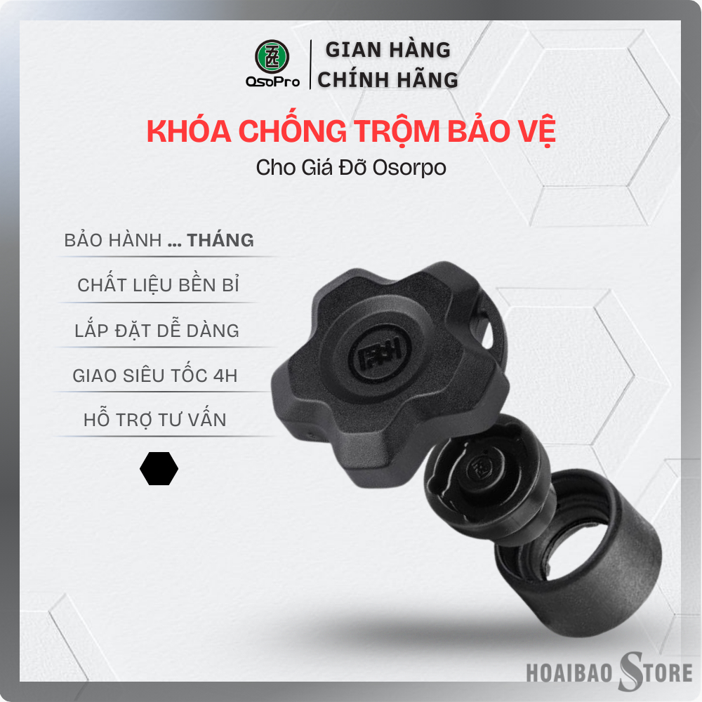 Khóa chống trộm Osopro thông minh dùng cho các phiên bản giá đỡ Osopro