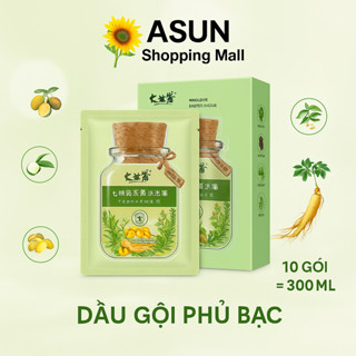  Dầu Gội Nhuộm Tóc Qiweitang Trắc Bá Diệp Hà Thủ Ô Gừng Nhân Sâm Dưỡng Tóc Đẹp Khỏe Tự Nhiên 