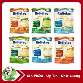 Bột ăn dặm RIDIELAC Gold Vinamilk Đủ Vị ...(hộp thiếc 350g)...
