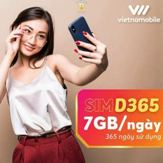 ĐIỆN THOẠI Sim Vetnamobile Data 4g Vào Mạng 1 Năm Miễn Phí 12 tháng 7GB/ngày 210gb/tháng giá rẻ