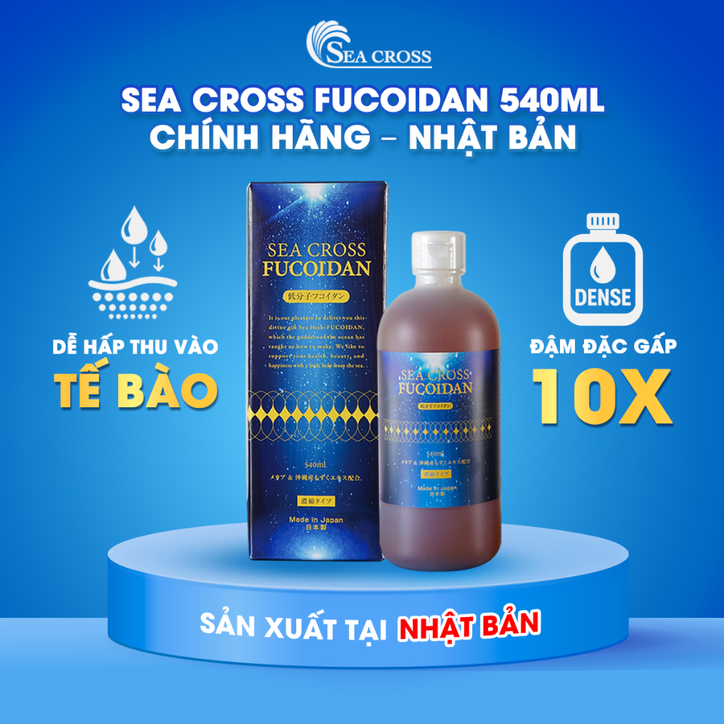 SeaCross Fucoidan 540ml - Chính hãng Nội địa Nhật Bản