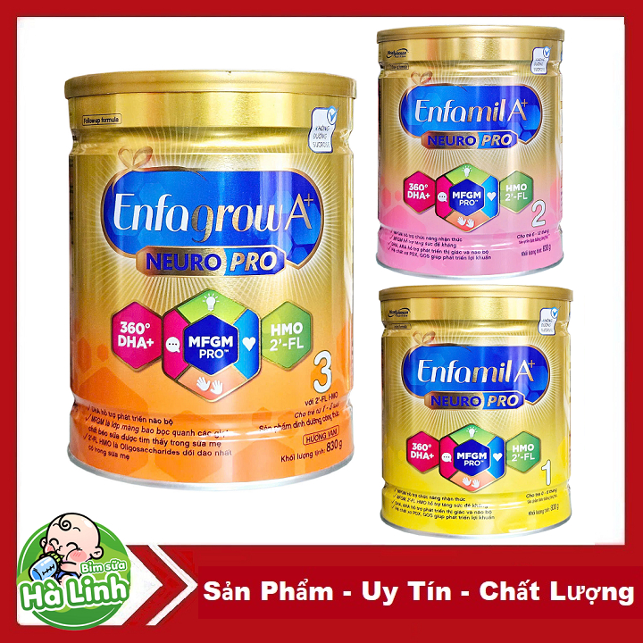 Sữa Enfagrow A+ 3,4, Enfamil a+ 1,2 830g ( Date 2027 )
