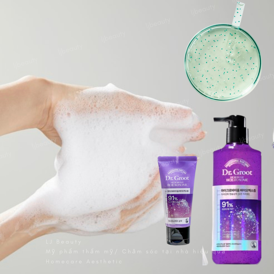 Dầu gội chăm sóc toàn diện ngăn ngừa và giảm rụng tóc giảm ngứa gàu Dr.Groot MicroBiome BioExosome C