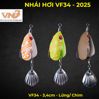 Mồi lure NHÁI HƠI VF34 lưỡi GAMAKATSU VNFFishing dài 34mm nặng 8gr, 12gr action Lửng/ Chìm câu cá nhỏ mồi giả câu cá lóc
