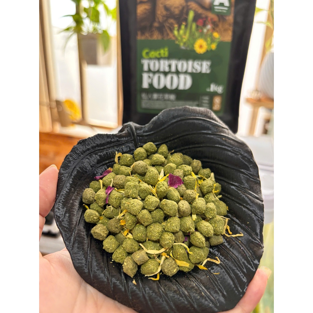 Thức Ăn Cho Rùa Sulcata , Rùa Sao ẤN Độ, Rùa Sa Mạc - Thức Ăn Từ Cây Xương Rồng Túi Zip 100gr