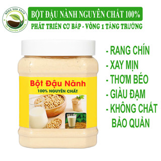    HỘP 500G   Bột Đậu Nành Nguyên Chất 100% – Rang Chín Xay Mịn – Không Chất Bảo Quản – Thơm Béo Giàu Đạm 