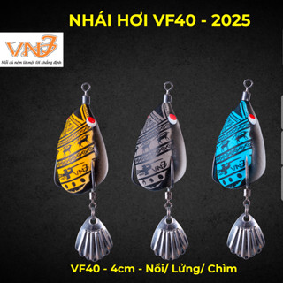 Mồi lure NHÁI HƠI VF40 lưỡi GAMAKATSU VNFFishing dài 40mm nặng 10g 14g 18g action Nổi  Lửng  Chìm câu cá nhỏ mồi giả 