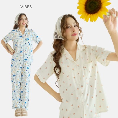 VIBES Đồ bộ Pijama dài Lụa mango cao cấp Alize x Seava Long Py Set