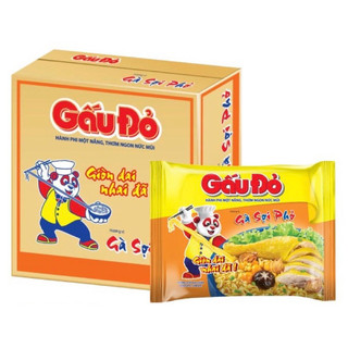 Thùng 30 gói mì gấu đỏ gà sợi phở/ tôm chua cay/ tôm và gà sợi phở