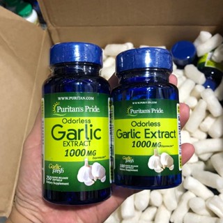  ❤ Q3   Date 8 2027  Tinh dầu Tỏi Puritan's Pride Odorless Galic 1000mg Mỹ 250 Viên tăng đề kháng 