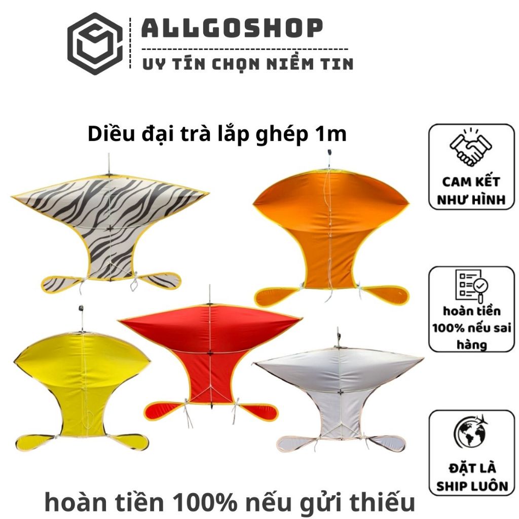 Diều sáo đại trà chính mỹ song vân mini 1m25 1m7 2m5 3m5 4m5 lắp ghép giá rẻ Ago shop