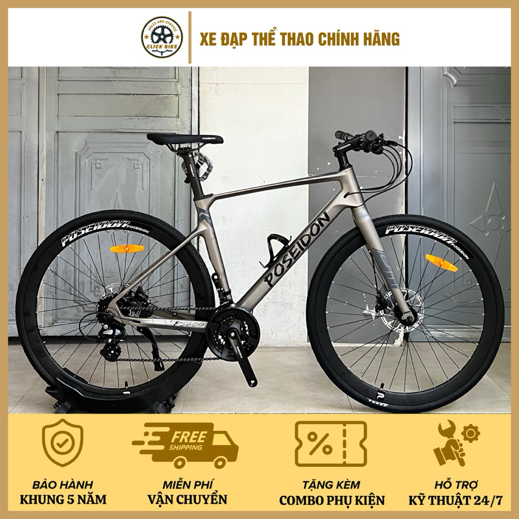 Xe đạp POSEIDON PS600 | Bản nâng cấp mới nhất, Full cấu hình Shimano bền bỉ