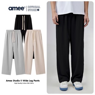  Quần Ống Rộng Lụa Lanh Form Dáng Suông Chống Nhăn Tuyệt Đối Dành Cho Nam Nữ Amee Studio Local Brand  Clement 