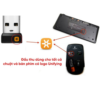 Đầu Thu 6 Kênh Logitech USB Unifying Receiver - Hàng 2nd