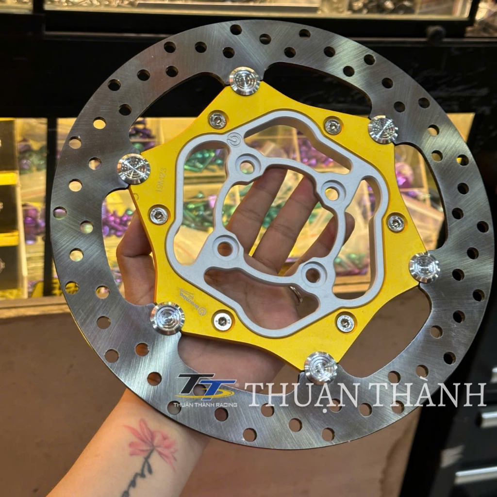 Dĩa Thắng Over Size 260mm- 267mm ( Khâu inox ) Lòng nhôm