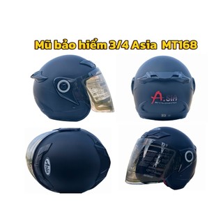 Mũ bảo hiểm 3/4 Asia MT115 và Asia MT168 đạt QUATES 2 có kính chống bụi,chống tia UV hàng chính hãng
