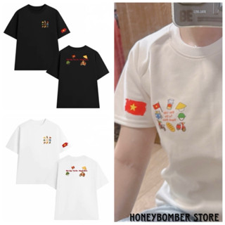 Áo thun ICON YÊU NƯỚC [FREESHIP]🌸Áo Nữ Baby Tee Form Rộng Unisex Cotton Co Dãn🌸
