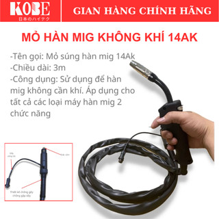  Dây hàn mig KOBE loại rời dài 3m sử dụng cho máy hàn mig mini 2 chức năng 