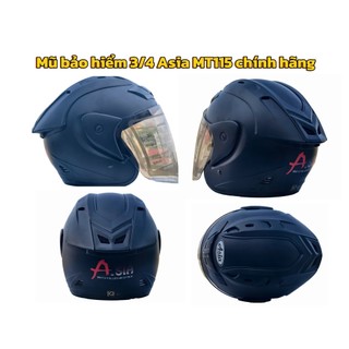 Mũ bảo hiểm 3/4 Asia MT115 và Asia MT168 đạt QUATES 2 có kính chống bụi,chống tia UV hàng chính hãng