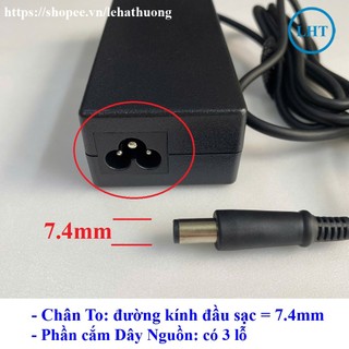 Sạc Laptop Dell 19.5V - 4.62A (90W) chân To 7.4x5.0mm Latitude E6420 E6410 E6430 E6400 E6220 E6230 E6320 E4300 E4310