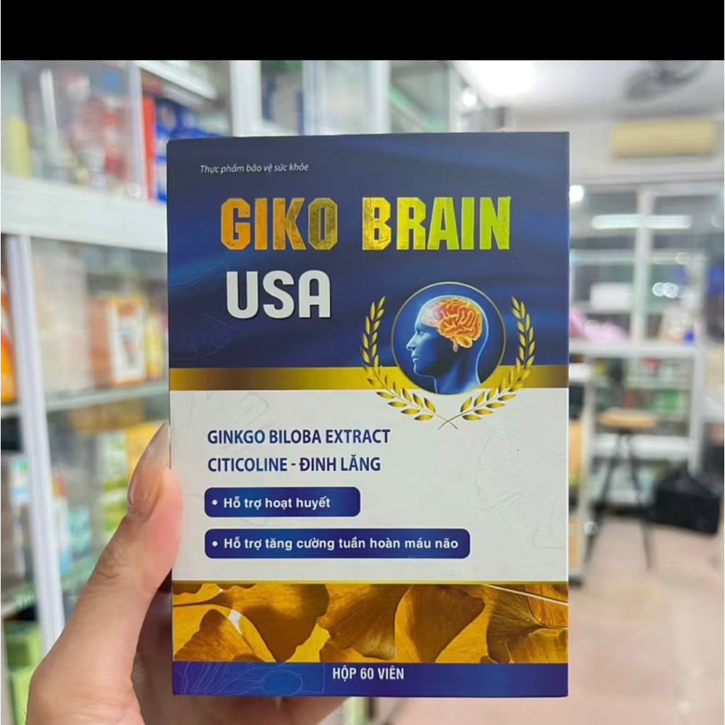 Viên Bổ Não Ginko Brain USA Vip - hộp 60 viên