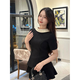 Áo sơ mi nữ kiểu thiết kế lên form Peplum chết eo tôn dáng, thiết kế thanh lịch Lilac Shirt