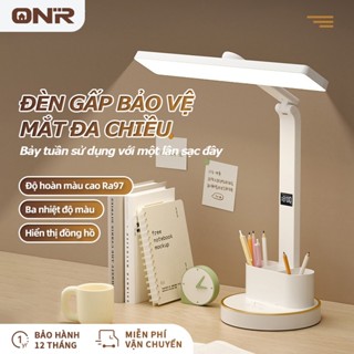 Đèn Bàn Học Sạc Lại Được ONR Đèn Làm Việc Ba Màu Chống Ánh Sáng Xanh Bảo Vệ Mắt Đọc Sách