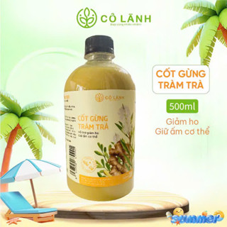 Cốt Gừng Tràm Trà Cỏ Lành Tắm Bé, Ngâm Chân 500ml - Giữ Ấm, Phòng Ho, Lưu Thông Khí Huyết