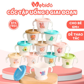  Cốc Tập Hút Tập Uống Nước 3 Giai Đoạn Có Vạch Chia 150ml Cho Bé Lion Mumbebe - Shop Mẹ Bí Đỏ 