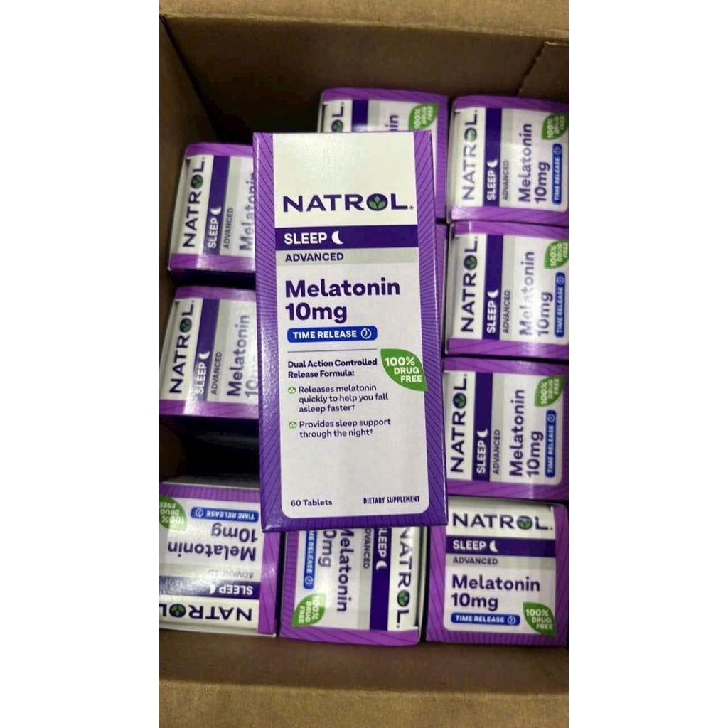 Viên uống ngủ ngon Natrol Melatonin 10mg 60 viên
