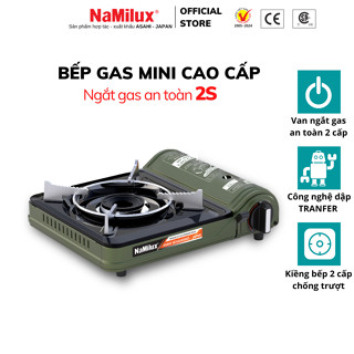 Bếp Gas Mini NaMilux NH-P3320PF│Van Ngắt Gas An Toàn 2 Cấp│Công Suất 2.6 Kw (2.200 kcal/giờ)│Hàng Chính Hãng