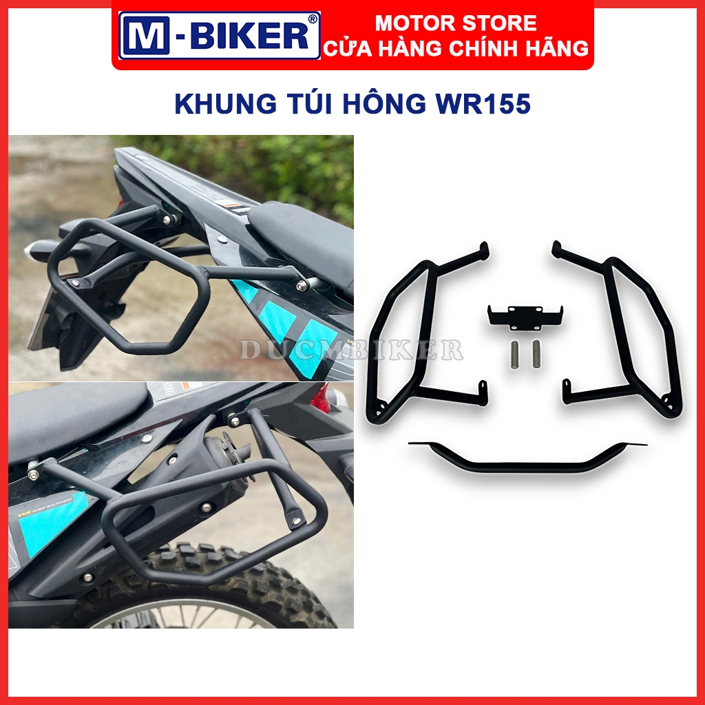 Khung đỡ túi hông WR155, Khung túi hông WR155, Baga hông gắn túi dành cho Yamaha WR155 | M-Biker