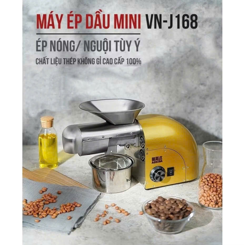 Máy Ép Dầu Gia Đình J168 - Ép Nhanh Khỏe - Năng Suất Cao - Hàng Chính Hãng