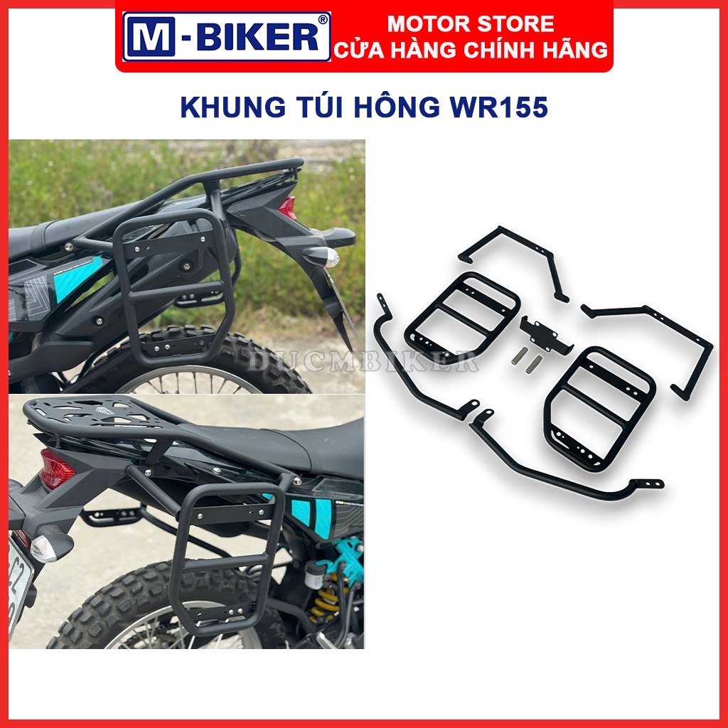 Khung treo túi hông WR155, Baga hông WR155, Bộ giá đỡ túi hông dành cho Yamaha WR155 | M-Biker