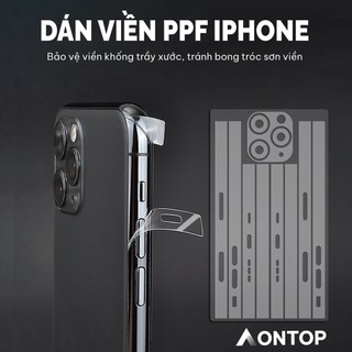  Miếng Dán Viền PPF iPhone 17 Air 16 15 14 13 Pro Max  Trong Suốt  - Chống Xước Dăm Chống Oxi Hóa Viền Thép Titan 
