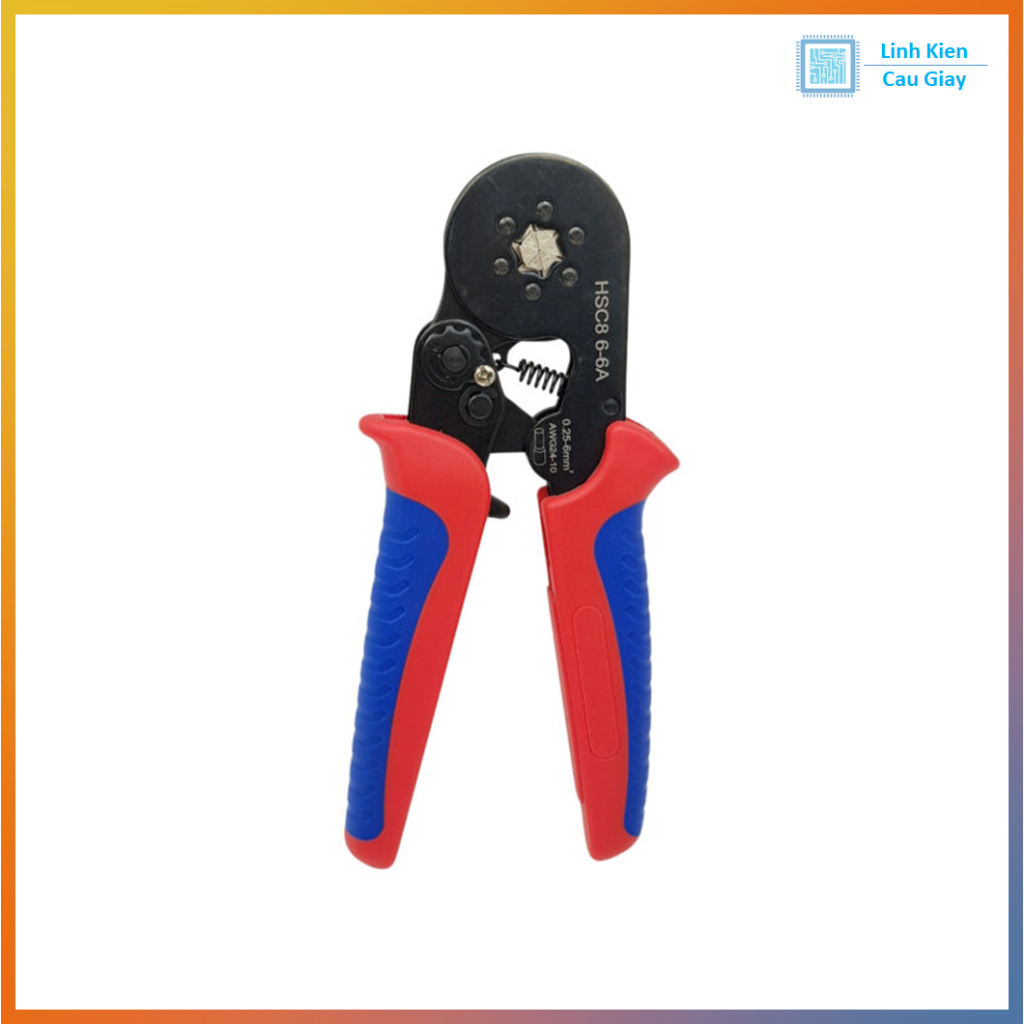 Kìm bấm cos tròn HSC8 6-6A 0.25-6mm