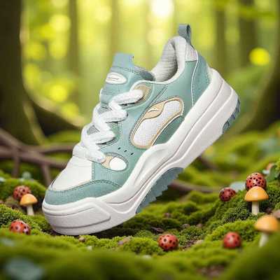 ANTA Giày sneaker thời trang nữ Skateboard​​​​​​​ Shoes Giày trượt ván nữ, đế bằng chống trơn trượt 9224C8002