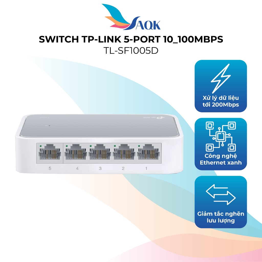 Switch TP-Link 5-Port 10/100Mbps Desktop Switch TL-SF1005D - Hàng chính hãng