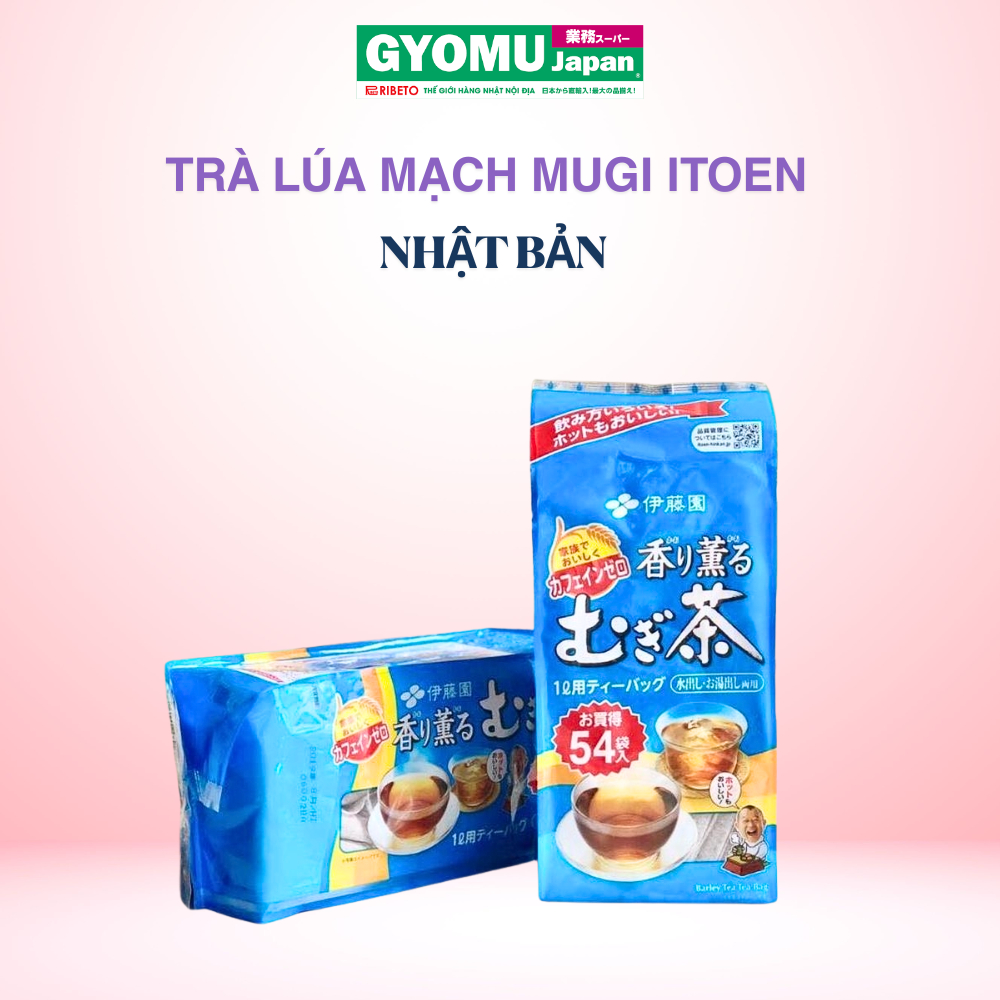 Trà lúa mạch Mugi Itoen túi lọc 54 gói Nhật Bản
