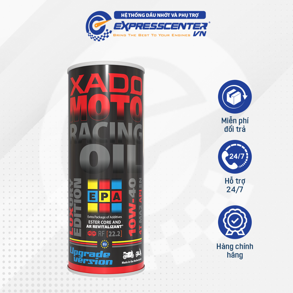 Dầu Nhớt Xe Moto Xado Racing 22.2 Upgrade Version 2025 10w40 1L | BigBuy360 - bigbuy360.vn
