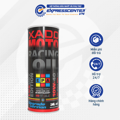 Dầu Nhớt Xe Moto Xado Racing 22.2 Upgrade Version 2025 10w40 1L